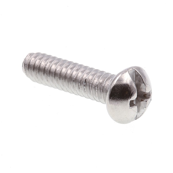 Prime-Line Machine Screw, Round, Phil/Sltd Comb Drive No. 10-24 X 3/4in 18-8 Stainless Steel 100PK 9004597 - main
